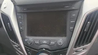 2012 Hyundai Veloster Radio Head Unit Removal