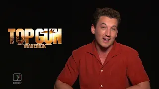 Miles Teller on Tom Cruise not taking "impossible" for an answer in Top Gun Maverick Interview