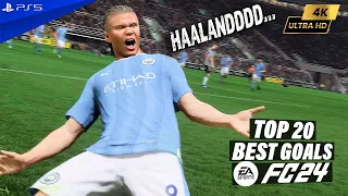 EA FC 24 | Haaland's TOP 20 GOALS #2 PS5 4K