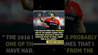 The Worst Game of Shane Watson in Ipl 🤔🤔 #Shane Watson #shorts #ipl 2016 #ipl 2023 #rcb #viratkohli