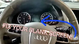AUDI Q5 SCREEN ON INSTRUMENT CLUSTER NOT WORKING.