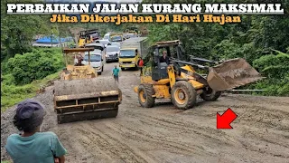 Today's road repairs in Batu Jomba failed completely