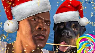 GTA V - Franklin and Chop Celebrates New Year | 2023