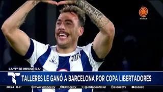 Talleres le ganó a Barcelona de Guayaquil y pasó a octavos de la Libertadores