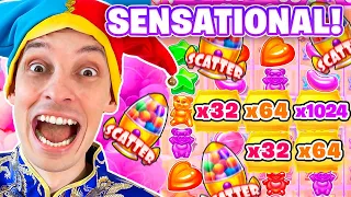 NON STOP Wins on SUGAR RUSH 1000 SLOT!