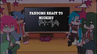 Fandoms react to each other![pt.4; Michiru, BNA]
