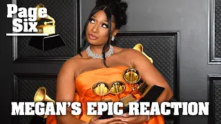 Megan Thee Stallion’s reaction to first Grammy win wins the Grammys | Page Six Celebrity News