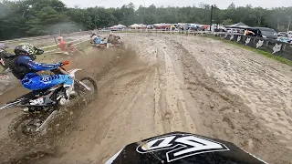 Epic Mud Race at MX207 JDay Offroad... racing Pro 125 in the pouring rain and mud!