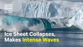 Glacial Ice Sheet Collapses Into Sea In Greenland