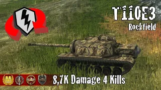 T110E3  |  8,7K Damage 4 Kills  |  WoT Blitz Replays