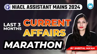 NIACL Assistant Mains GA Marathon | January to March Current Affairs 2024 | NIACL Asst Mains 2024