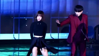 161226 [Fancam] GOT7 Yugyeom and Gfriend Eunha "Who's your mama?" @ SBS Gayo Daejun 2016