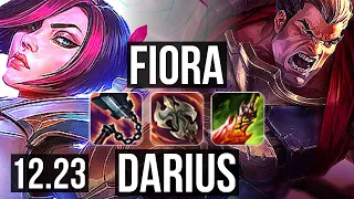 FIORA vs DARIUS (TOP) | 8 solo kills, 700+ games, 800K mastery | KR Diamond | 12.23