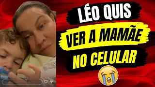 😭LÉO PEDIU PARA VER A MAMÃE NO CELULAR😭 E A VOVÓ FICA PREOCUPADA