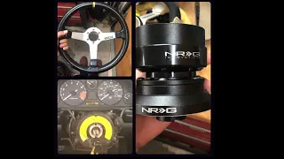 NB Miata NRG Quick Release/AfterMarket Steering wheel install. 99-05