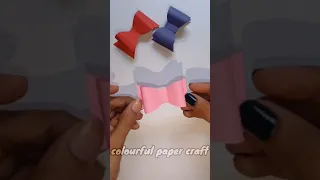 DIY Paper Bow / How To Make Bow for Gift Box / Paper Craft Ideas / #shorts (1-minute video)