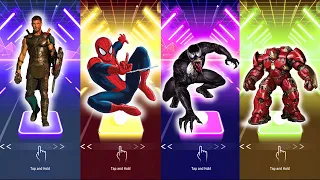 Tiles Hop SuperHero, Thor vs SpiderMan vs Venom vs HulkBuster