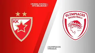 Crvena Zvezda mts Belgrade - Olympiacos Piraeus Highlights | EuroLeague, RS Round 13