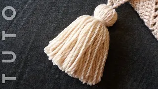 How To Make a Yarn TASSEL & Attach it to a project - Tutorial DIY 