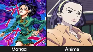 JoJo's Bizarre Adventure Characters Manga VS Anime Design Comparison | JOJO