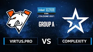 CS:GO - Virtus.pro vs Complexity [Mirage] Map 1 - IEM Cologne 2021 - Group A