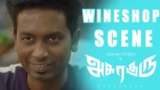 Asuraguru | Thriller Movie | wineshop  Scene | Vikram Prabhu | Mahima Nambiar (4K English subtitle )