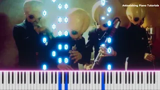 STAR WARS CANTINA BAND PIANO TUTORIAL EASY