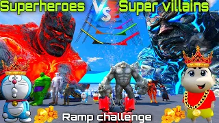 GTA 5 : Superhero Super Villains Ultimate Mega Ram challenge in GTA V