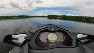 Seadoo RXP X 300 Launch Control Acceleration!! Top Speed!! and Old Mans Reaction on Back!!!