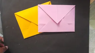 how to make envelope ✉️no glue ,easy craft