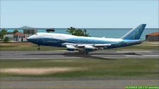 FS2004 - 747-400 Landing