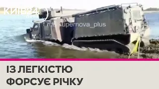 І в вогонь, і в воду: ЗСУ показали роботу шведського всюдиходу BvS 10 Viking