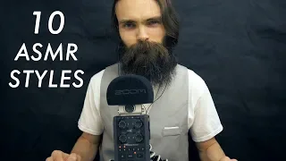 10 ASMR STYLES IN ONE VIDEO