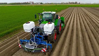 All in One: bedtilling - potato planting - ridging | Plant 2023 | Fendt 724 Gen 6 + Baselier