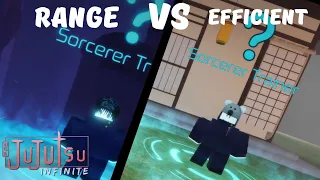 RANGE VS EFFICIENT in Jujutsu Infinite