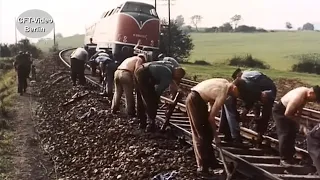 Gleis- und Streckenbau früher