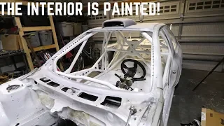 The Rally GC8 FINALLY Gets Paint for the Roll Cage and Interior