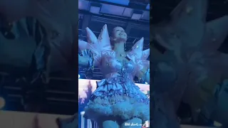 Glued: Melanie almost cried during the performance of All Hallow's Eve