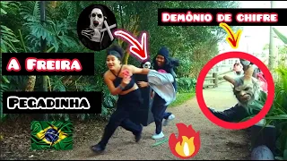 Nun Prank and Demon Prank 👿 scaring the Brazilians