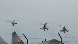 MIL Mi-24 & 2 MIL Mi-171 flying Display from Czech Air Force at Ostrava Nato Days 2012 AirShow