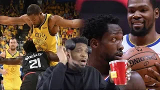KD BEATING EM BY HIMSELF WTF LOL! WARRIORS vs CLIPPERS GAME 3 & 4 ROUND 1 HIGHLIGHTS