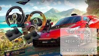 HOW TO: PXN V3 PRO Gaming Steering Wheel Setup in Xbox Series X + Forza Horizon 5! (2021 edition)