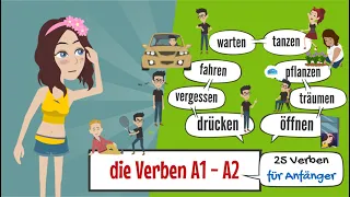 Deutsch lernen | deutsch A1 - A2 | die Verben 03 | easy german | Hören & Verstehen | Vokabeln