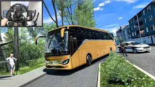 Smooth Bus Ride Across Bosnia & Hercegovina in West Balkans - Euro Truck Simulator 2 - Moza R9 Setup