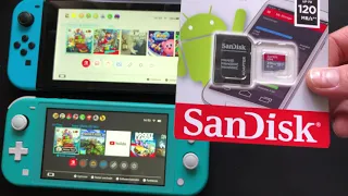 Nintendo Switch und Switch Lite Micro SD Speicherkarte einlegen und Daten übertragen