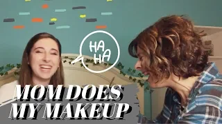 MY MOM DOES MY MAKEUP *WITHOUT HER GLASSES ON*