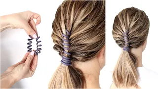 😱 New braid for wedding and party using SPIRAL HAIRBAND || trending hairstyle || party UPDO