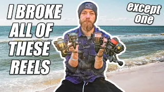 I BROKE ALL of these Surf Fishing Reels EXCEPT This ONE! - Long Island - Smooch and Release