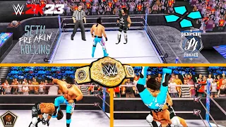Seth Rollins Vs AJ styles (world champion title ) WWE 2K23 PSP GAMEPLAY ppsspp android ✅✅