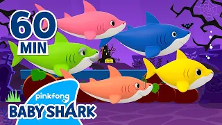 Halloween Baby Shark Doo Doo Doo 1 hour🎃 | +Compilation | TOP Halloween Songs | Baby Shark Official